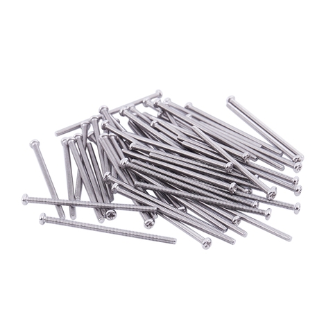 60 x Silver Tone M2 * 40mm 304 Stainless Steel Round Head Screws Bolt ► Photo 1/6