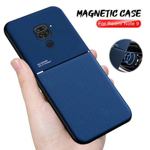 on redmi note 9 case magnetic car holder phone case for xiaomi redmi note9 note 9 not 9 redminote9 6.53 matte shockproof cover ► Photo 1/6