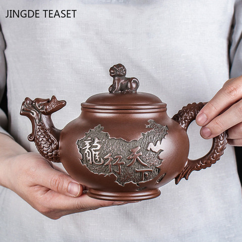 Large capacity Yixing Purple Clay Teapots Handmade Teacup Authentic Tea ceremony kettle Zisha Teaware Accessories Drinkware ► Photo 1/6