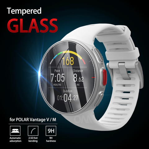5Pcs 9H Premium Tempered Glass For POLAR Vantage V smart watch Screen Protector Film Accessories For POLAR Vantage M ► Photo 1/6
