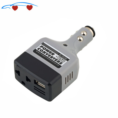 1Pc DC 12V to AC 220V Auto Car Power Converter Inverter Adapter Charger With USB Charge Newest ► Photo 1/6