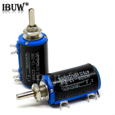 1PCS WXD3-13 100 200 220 680 1K 2.2K 3.3K 4.7K 5.6K 6.8K 10K 22K 33K 47K 100K Ohm WXD3-13-2W Wirewound Potentiometer ► Photo 1/1