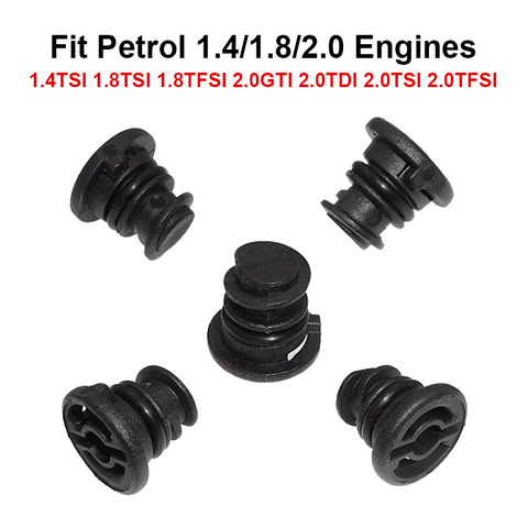 5x Plastic Oil Pan Sump Plug 1.8 TSI 2.0 TFSI Petrol Engine Oil Drain Plug for Audi A3 A4 A5 Seat Polo Passat B8 Golf 06L103801 ► Photo 1/5