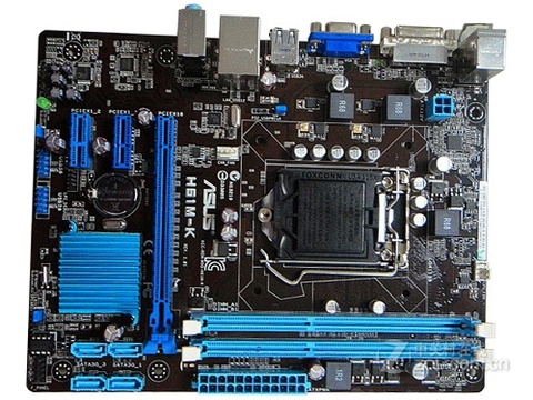 Used Asus H61M-K Motherboard H61 Chip Support Socket LGA 1155 i3 i5 i7 DDR3 16G micro ATX ► Photo 1/3