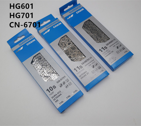 SHIMANO CN 6701 HG601 HG70 10S/ 11S Speed Bike bicycle Chain With Quick Link&Connecting Pin 105 /ULTEGRA XT MTB Road Bike CHAIN ► Photo 1/1