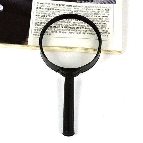 Magnifying Glass,magnifier mirror Plastic Handle 60mm Magnifier Hand Held Small 5X ► Photo 1/4