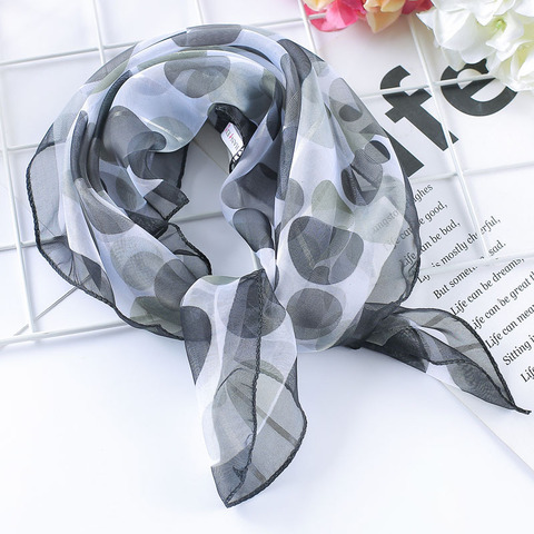 Spring-summer hot women silk scarf square lady wrap small office neck head scarf hair scarf foulard 50*50cm skinny scarfs ► Photo 1/6