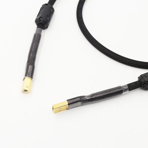 1Pieces Hi-End OFC USB audio cable data USB cable DAC USB hifi cable A-B usb cable ► Photo 1/5
