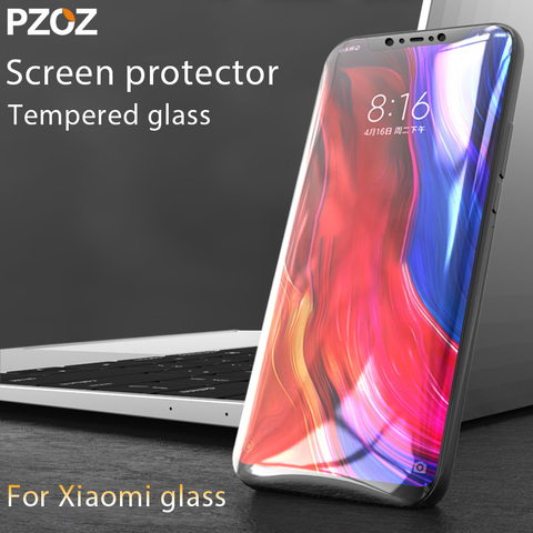 PZOZ for xiaomi mi6 mi8 mi9se mi 9t pro glass tempered protective full cover screen protector for xiaomi mi A3 mi 8 se cc9 glass ► Photo 1/6