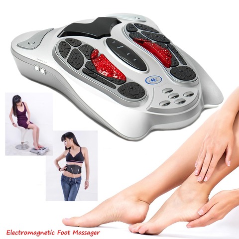 Electric Foot Massager Machine Heat Far Infrared Acupuncture Shiatsu Feet Massage Blood Circulation Device Body Physical Therapy ► Photo 1/6