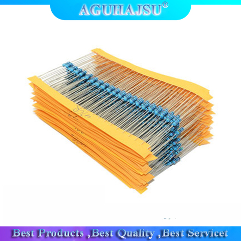 1Pack 300Pcs 10 -1M Ohm 1/4w Resistance 1% Metal Film Resistor Resistance Assortment Kit Set 30 Kinds Each 10pcs ► Photo 1/4