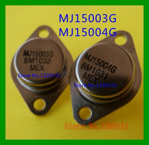 4pcs/lot=2PAIR MJ15003G MJ15004G MJ15003 MJ15004 TO-3 High power audio power amplifier transistor ► Photo 1/1