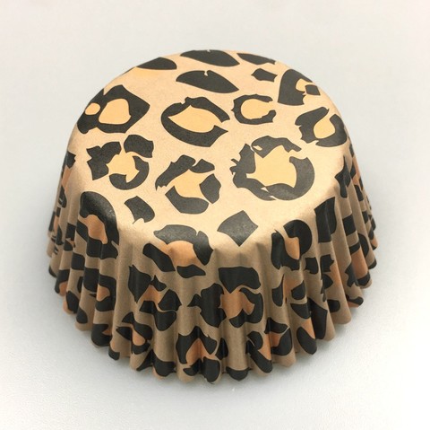 100x brown zebra/leopard cow camouflage wedding Cupcake Liner muffin cup cake baking mold case 4 birthday party cake decoration ► Photo 1/5