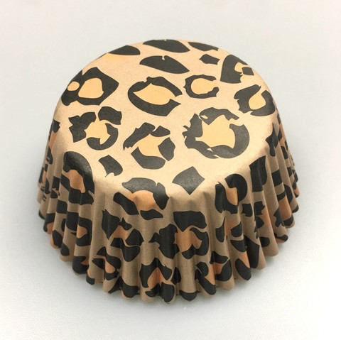100x brown zebra/leopard cow camouflage wedding Cupcake Liner muffin cup cake baking mold case 4 birthday party cake decoration ► Photo 1/5
