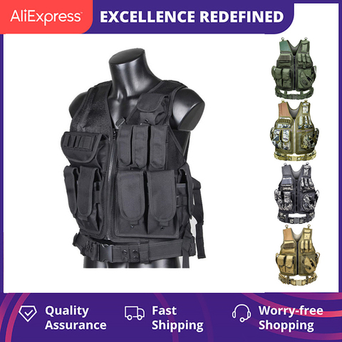 Outdoor AK Chest rig Tactical EDC Military Combat Armor Mesh Vest  Paintball Molle Airsoft Hunting /Survival Adventure Equipment ► Photo 1/6