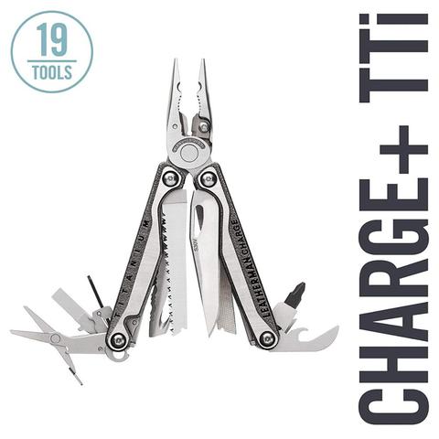 LEATHERMAN - Charge+ TTi Titanium Multitool with Scissors and Premium Replaceable Wire Cutters, Stainless Steel ► Photo 1/6