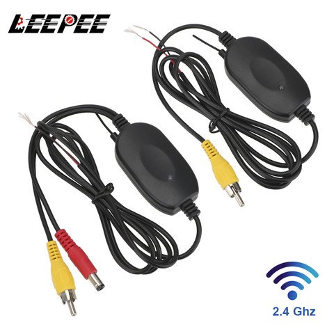 LEEPEE 2.4G Wireless Video Transmitter Receiver Kit for Car Rear View Camera and DVD Monitor Screen Reverse Backup Rearview Cam ► Photo 1/6