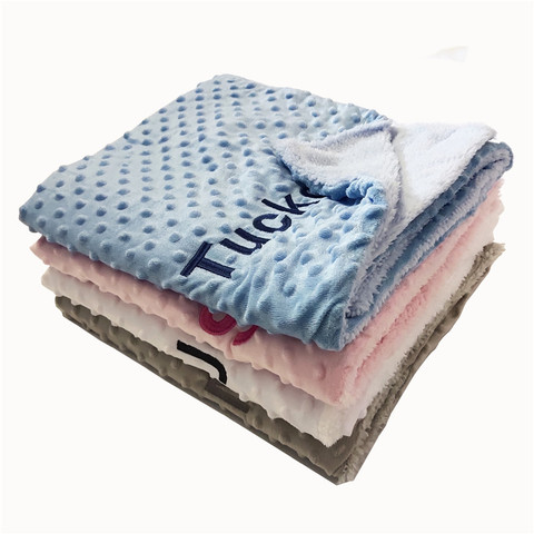 Baby Blanket & Swaddling Newborn Thermal Soft Fleece Blanket Solid Bedding Set Cotton Quilt ► Photo 1/6