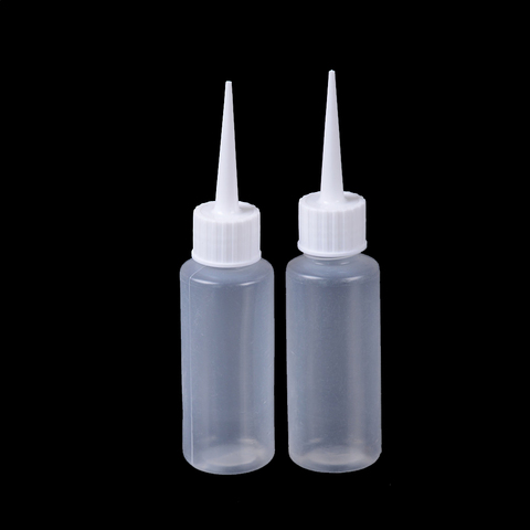 2Pcs 50ml PE Squeezable Liquid Bottle Plastic Drop Bottles Needle Bottle Dropper Eye Liquid Container Empty Dropper ► Photo 1/6