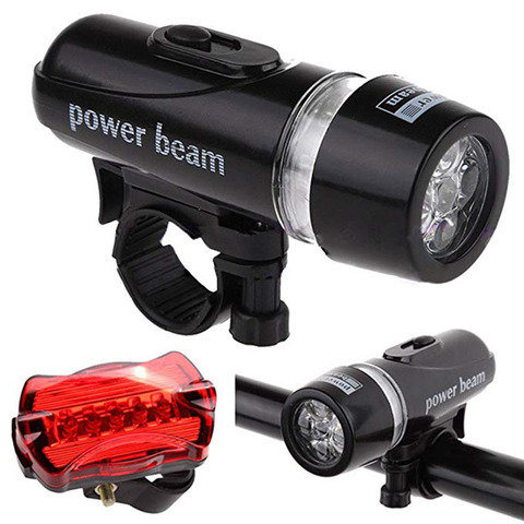 5 LED Waterproof Power Beam Bike Front Light Head Light Torch Flashlight Bicyle Front Headlight ► Photo 1/6