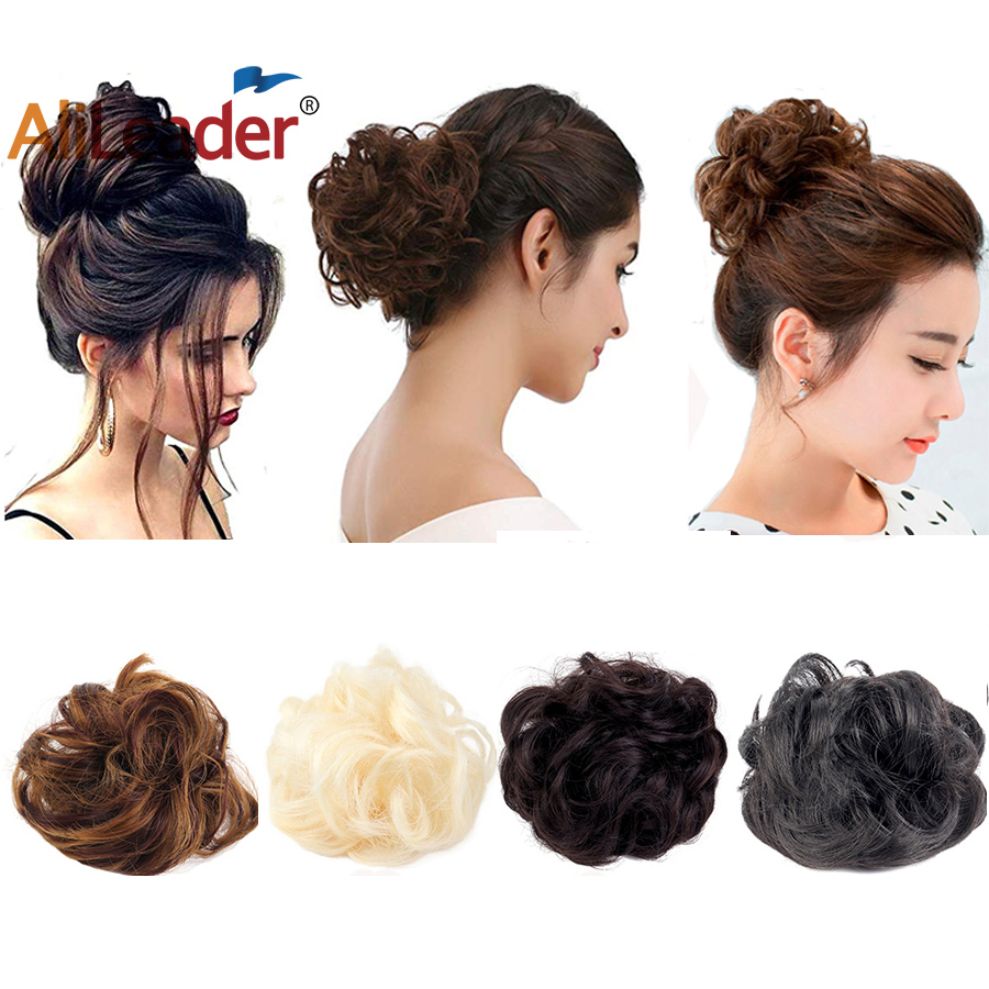 AliLeader Synthetic Elastic Curly Hair Donut Curly Chignon Hair Piece For  Women Fake Hair Bun Black Brown 1pcs Ponytails - Price history & Review |  AliExpress Seller - Alileader Hair Product 
