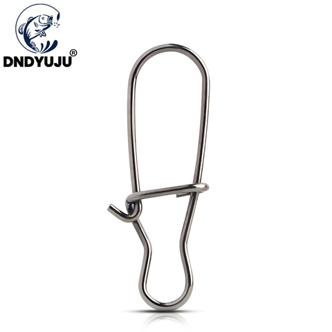DNDYUJU 100pcs/lot Fast Clip Lock Fishing Connector Stainless Steel Safety Pin Swivel Fishing Tackle Tool for Lures Fishhooks ► Photo 1/6