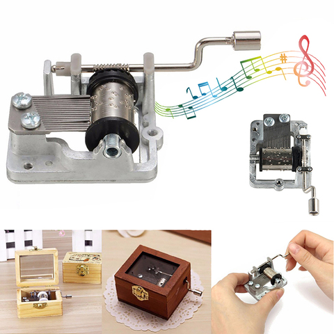 Mini Hand Crank Music Movement DIY Musical Instrument Accessory Decorative Movement  Play Set  Mechanical Music Box Kid Toys ► Photo 1/5