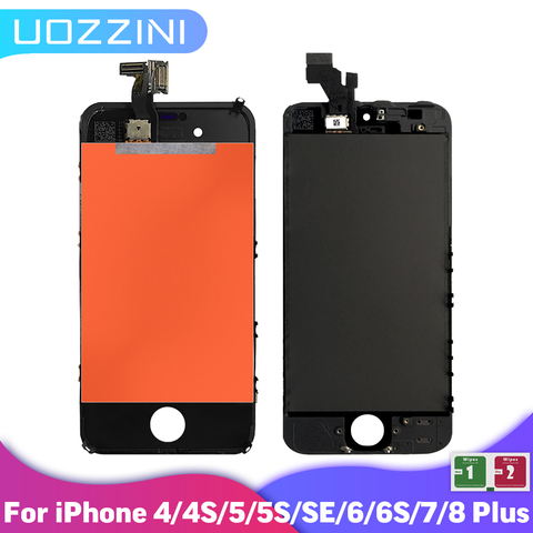 Good Quality LCD Display For Apple iPhone 4 4S 5 5S 5C 5E 6 7 8 Plus Touch Screen Digitizer Assembly Replacement 100% Tested ► Photo 1/6