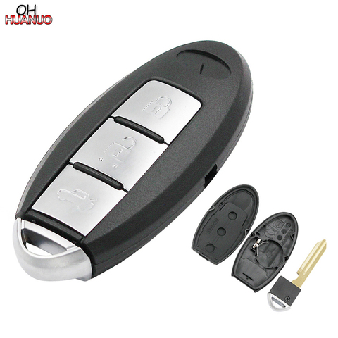 3 Buttons Car Key Blank Fob Key Case Remote Key Shell Cover for INFINITI With Uncut Blade ► Photo 1/6