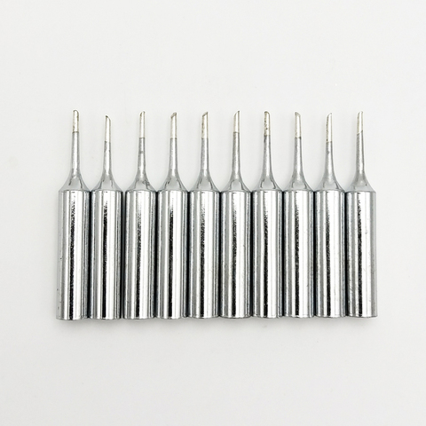 10Pcs/lot 900M-T-1C Copper Replacement Bevel Style Soldering Iron Solder Welding Tips Lead-free For Hakko Atten Quick ► Photo 1/1