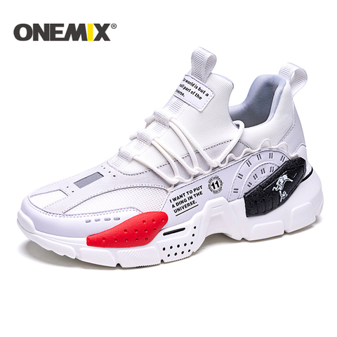ONEMIX Hot Sale New Men Sneakers Breathable Mesh Comfort Running Shoes Men Damping Sports Shoes Men Outdoor Walking Shoes Women ► Photo 1/6