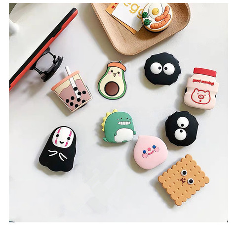 Cute cartoon animal airbag mobile phone extension frame finger stand egg phone stand stand luxury universal mobile phone stand ► Photo 1/5