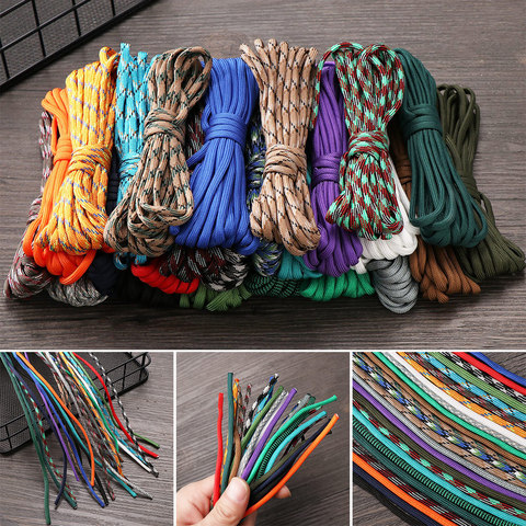 1pc Brand New 5 Meter 4mm Parachute Cord Lanyard Tent Rope 7-Strand Nylon Outdoor Survival Hiking Camping Paracord Cord Rope ► Photo 1/6