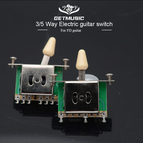 3/5 Way Guitar Pickup Selector Switch with Black Tip Cap for FD TL Style Electric Guitar Guitarra Part Accessories ► Photo 1/6