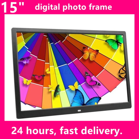 Family 15 inch Screen LED Backlight HD 1280*800 Digital Photo Frame Electronic Album Picture Music Movie Full Function Good Gift ► Photo 1/6