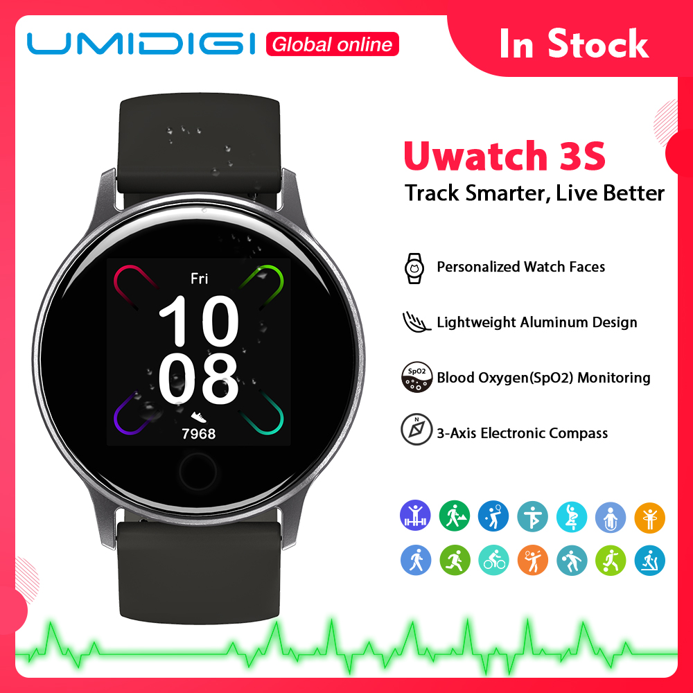 UMIDIGI Uwatch 3S Smartwatch Fitness Tracker Blood Oxygen
