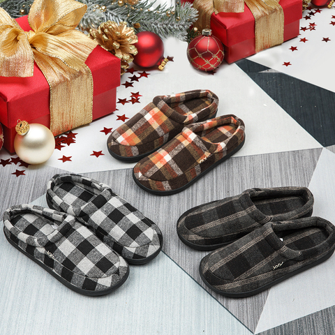 Winter Men Shoes Warm Plush Slippers Men Outdoor Indoor Home Slipper Unisex Flip Flops Non-slip Slides Casual Mule chanclas homb ► Photo 1/6