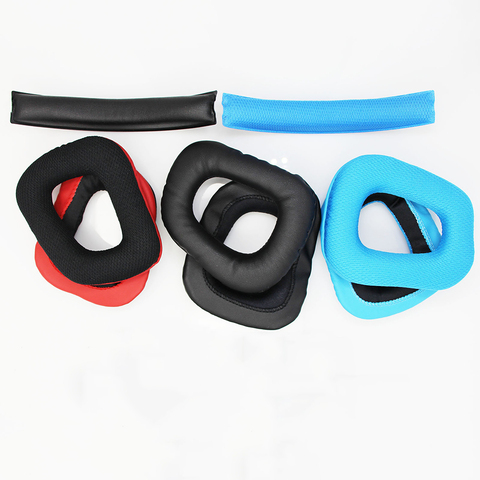 New Headphone Earpads Covers For Logitech G35 G930 G430 F450 Cushion Pad Replacement Head Beam Sponge Headphone Accessories ► Photo 1/6