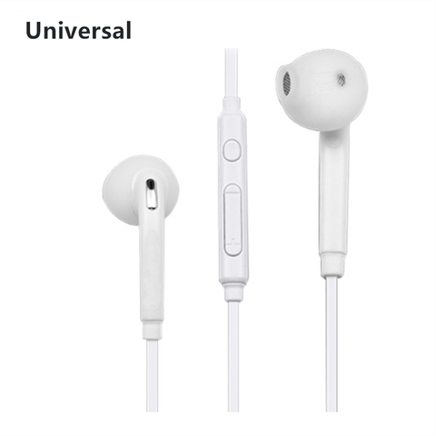3.5mm Black Wired Headphones In-ear Headphones With Microphone For Huawei Xiaomi S6 Mobile Phone Earphone Earbuds ► Photo 1/6