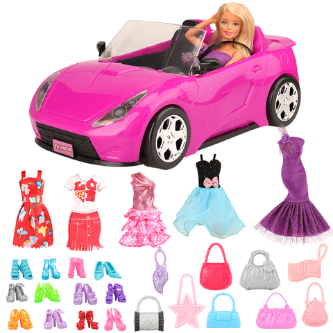 Fashion Handmade 26 Items /lot Kids Toys = Machine Car Toy + 25 Dolls  Accessories Shoes For Barbie Game DIY Girl Birthday Gift - Price history &  Review | AliExpress Seller - HAPPYFESTDU Store 