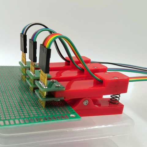 2.54mm 3P 4P 5P 6P 7P 8P 9P 10P spacing Test stand PCB clip Clamp Fixture fixture Probe pogo pin Download Program Burn ► Photo 1/6