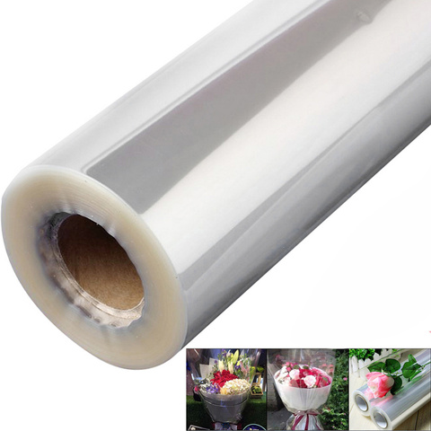 1 Roll Cellophane Long Transparent Durable Clear Wrapping for Flower Crafts Supplies Gift Bouquet ► Photo 1/6