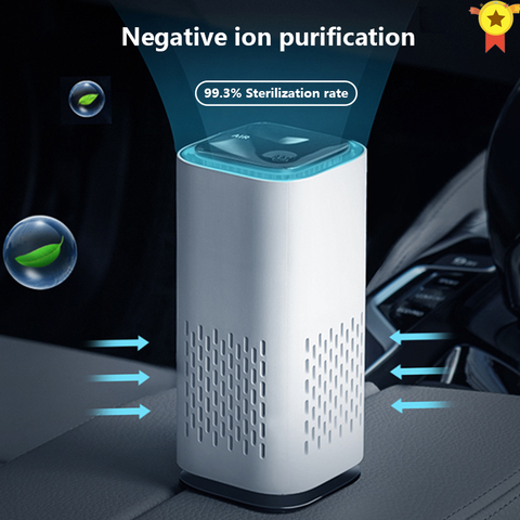 Air Purifier Air Cleaner for Home HEPA Filters USB cable Low Noise Portable Car home xiomi Air Purifier with Night Light Desktop ► Photo 1/6