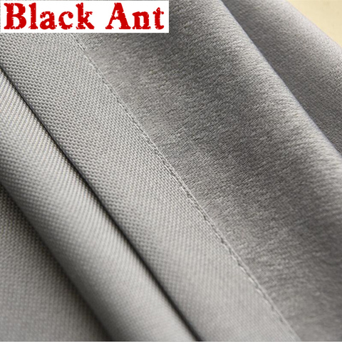 Modern Solid Color Velvet Linen Thick Blackout Curtains Fabric Bedroom Coffee Grey Window Drapes Treatment Living Room X434F4 ► Photo 1/6