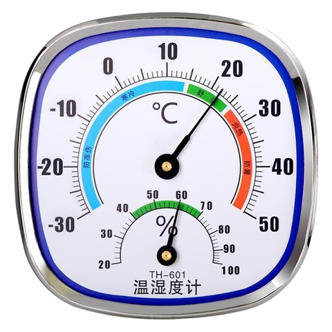 Thermometer and Hygrometer Analog Humidity Gauge Temperature Monitor Indoor Outdoor Wang Hang & Stand NO BATTERY NEEDED ► Photo 1/6