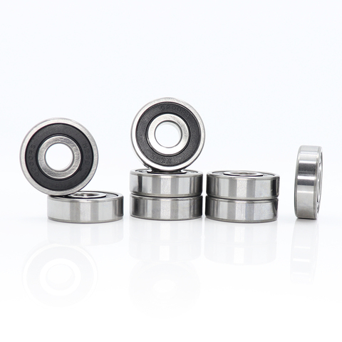 6200RS Bearing ABEC-3 (8 PCS) 10x30x9 mm Deep Groove 6200-2RS Ball Bearings 6200RZ 180200 RZ RS 6200 2RS EMQ Quality ► Photo 1/6