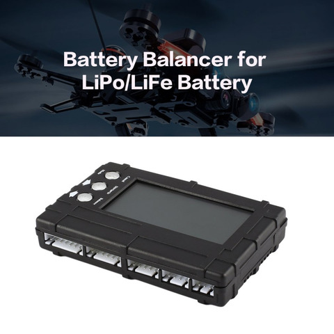 3 in1 Battery Balancer LiPo/LiFe 2-6s Balancing Discharger Voltage Meter Tester LCD Screen Register JST Connector for RC Model ► Photo 1/6