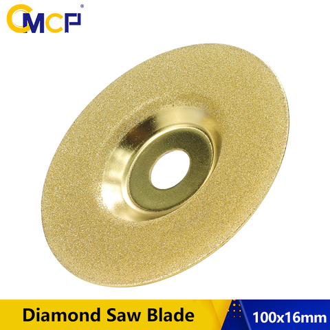 Abrasive Tools 1pcs TiN Coating Diamond Saw Blade Disc 100x16mm Cut Off Discs Grinding Wheel Glass Cuttering Saw Blade ► Photo 1/6