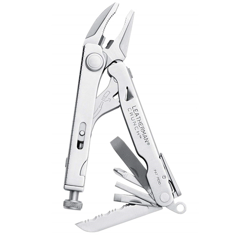 LEATHERMAN - Crunch Multitool with Folding Locking Pliers and Pin Vice, Stainless Steel Material ► Photo 1/6