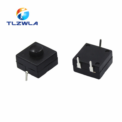 10Pcs Double Row Vertical LED flashlight switch 3pins ON-ON-OFF 12*12 213BS ► Photo 1/4